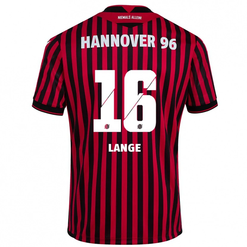 Danxen Homem Camisola Anton Lange #16 Vermelho Preto Principal 2025/26 Camisa Brasil