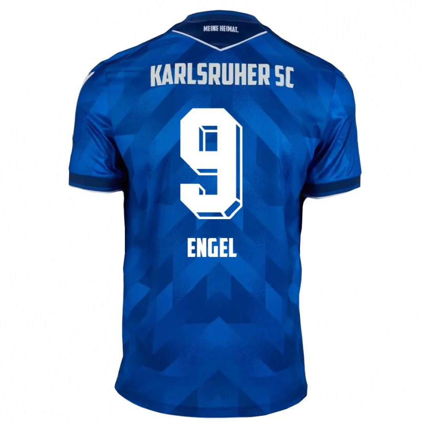Danxen Homem Camisola Nico Engel #9 Azul Branco Principal 2025/26 Camisa Brasil