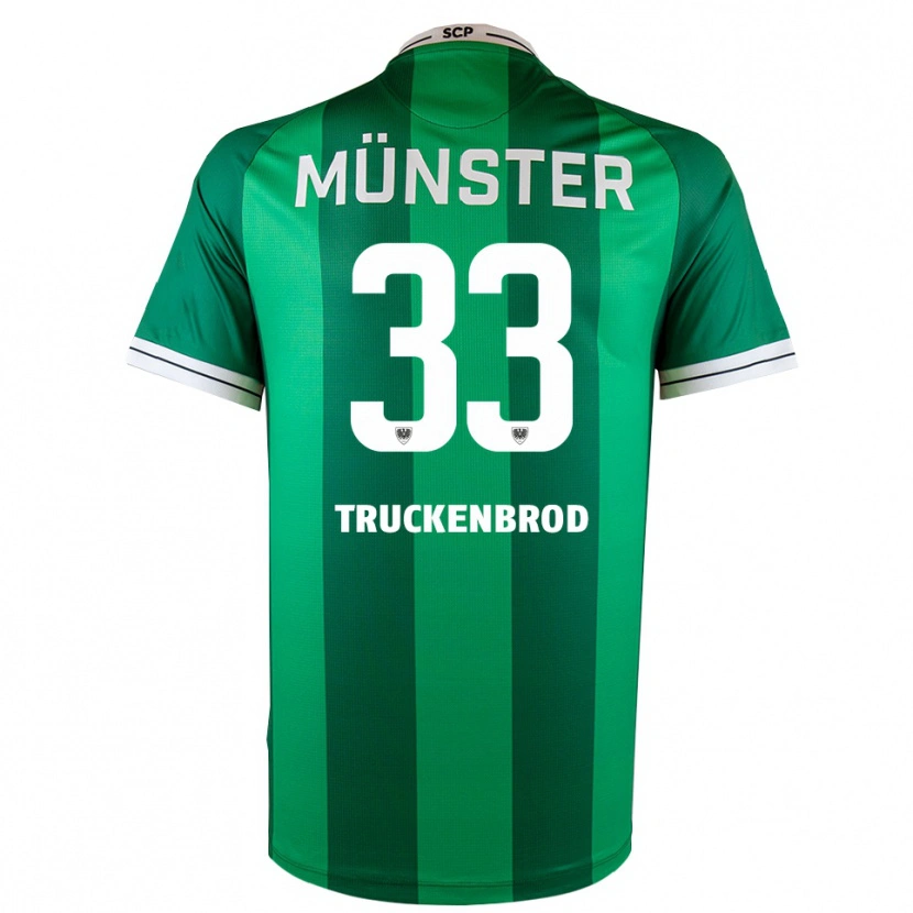 Danxen Homem Camisola Damian Truckenbrod #33 Verde Branco Principal 2025/26 Camisa Brasil