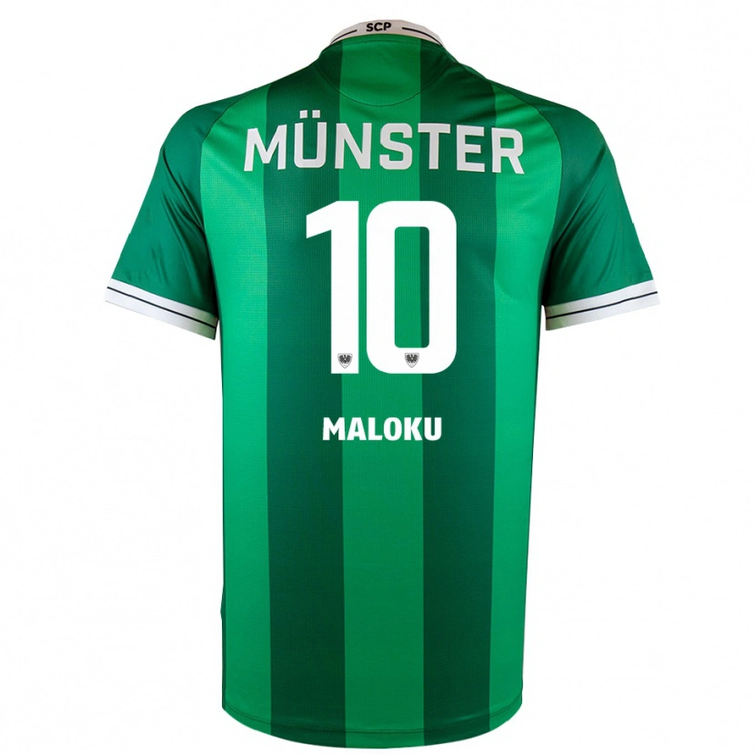 Danxen Homem Camisola Amar Maloku #10 Verde Branco Principal 2025/26 Camisa Brasil