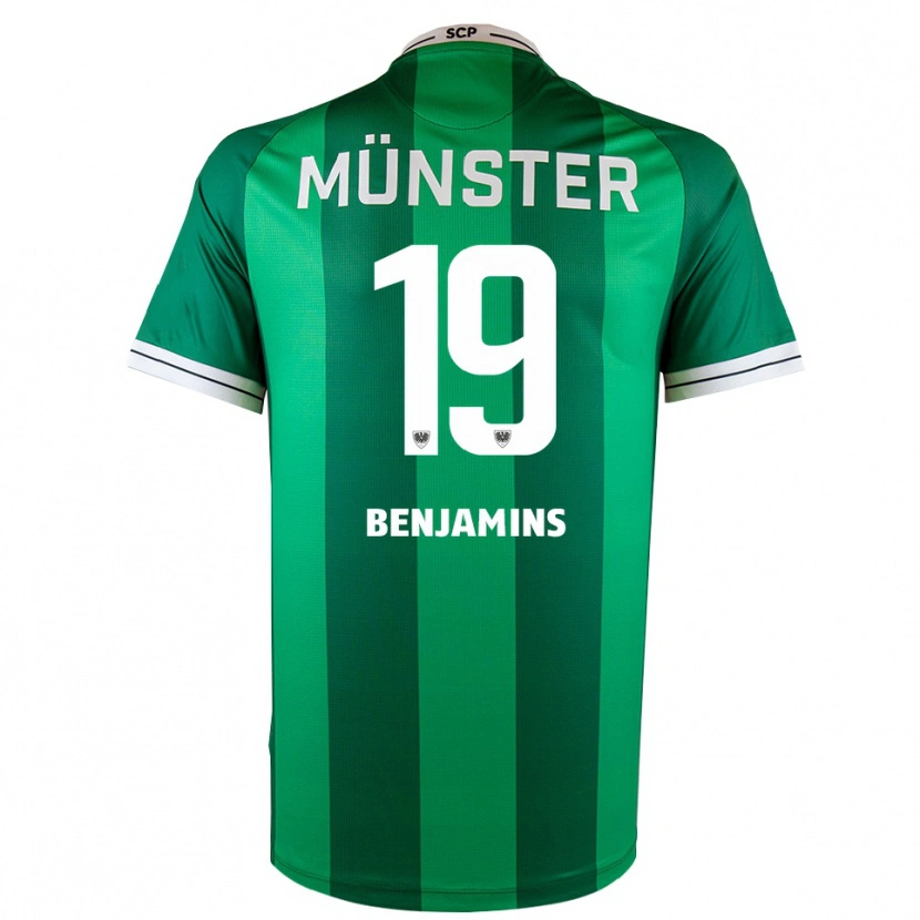Danxen Homem Camisola Marvin Benjamins #19 Verde Branco Principal 2025/26 Camisa Brasil