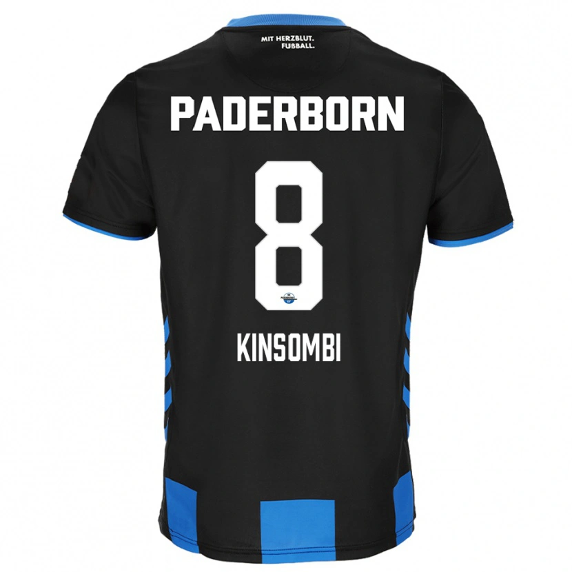 Danxen Homem Camisola David Kinsombi #8 Preto Azul Principal 2025/26 Camisa Brasil
