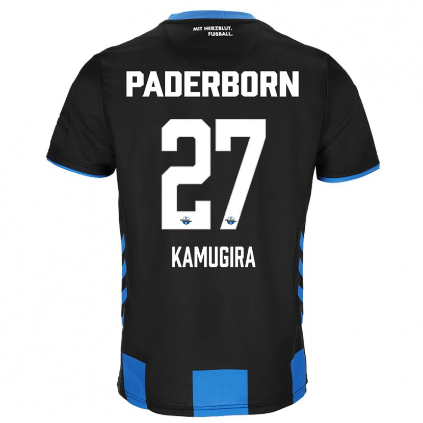 Danxen Homem Camisola Rayan Kamugira #27 Preto Azul Principal 2025/26 Camisa Brasil