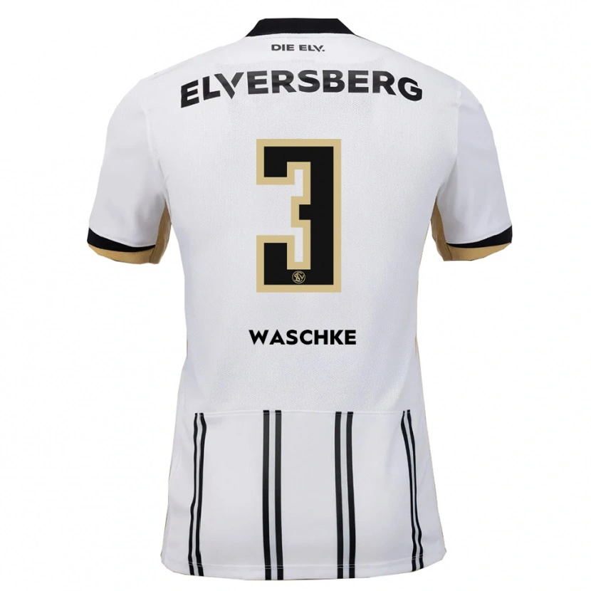 Danxen Homem Camisola Finn Waschke #3 Branco Preto Principal 2025/26 Camisa Brasil