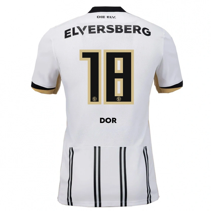 Danxen Homem Camisola Jibril Dor #18 Branco Preto Principal 2025/26 Camisa Brasil