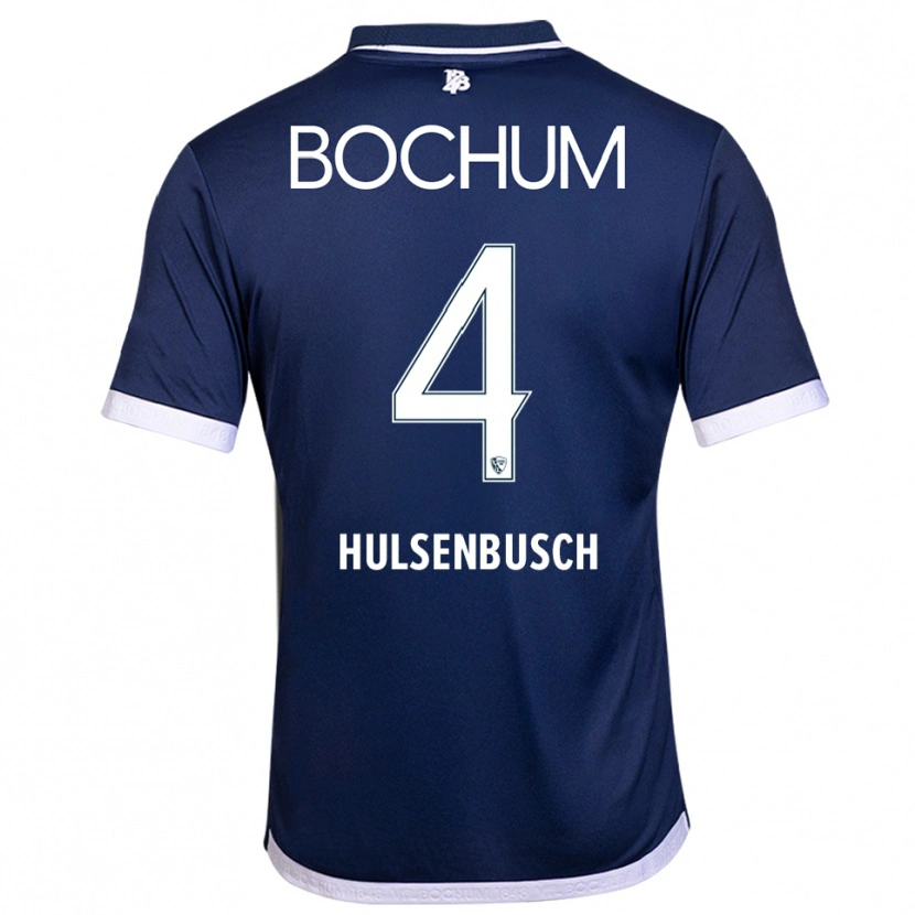 Danxen Homem Camisola Daniel Hülsenbusch #4 Azul Marinho Branco Principal 2025/26 Camisa Brasil