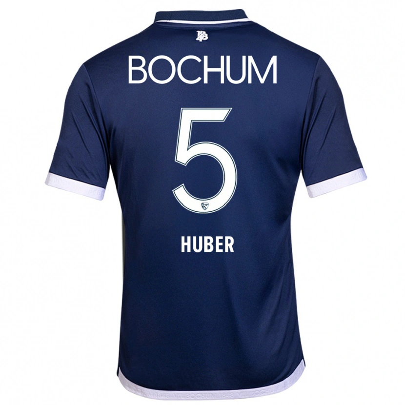 Danxen Homem Camisola Lilian Huber #5 Azul Marinho Branco Principal 2025/26 Camisa Brasil