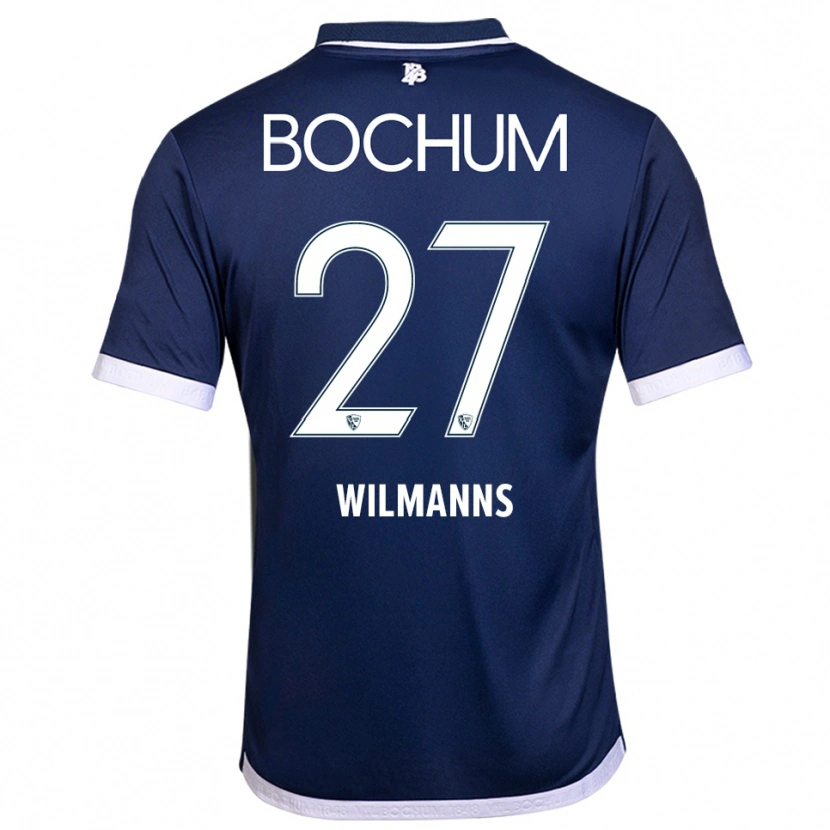 Danxen Homem Camisola Anjo Wilmanns #27 Azul Marinho Branco Principal 2025/26 Camisa Brasil