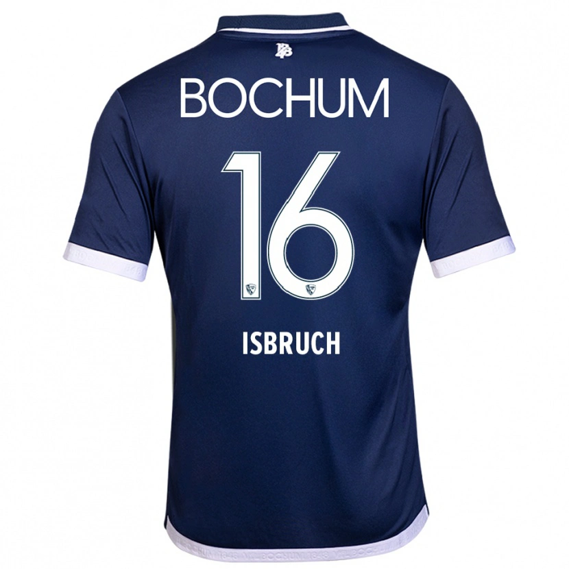 Danxen Homem Camisola Lasse Isbruch #16 Azul Marinho Branco Principal 2025/26 Camisa Brasil