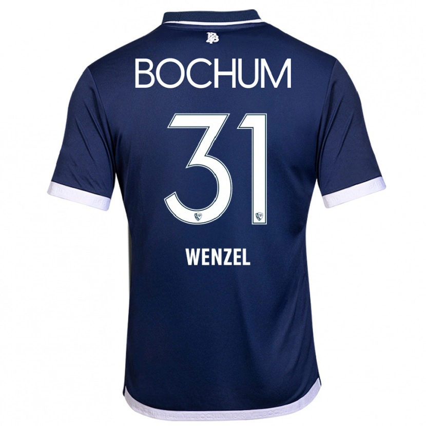 Danxen Homem Camisola Franziska Wenzel #31 Azul Marinho Branco Principal 2025/26 Camisa Brasil