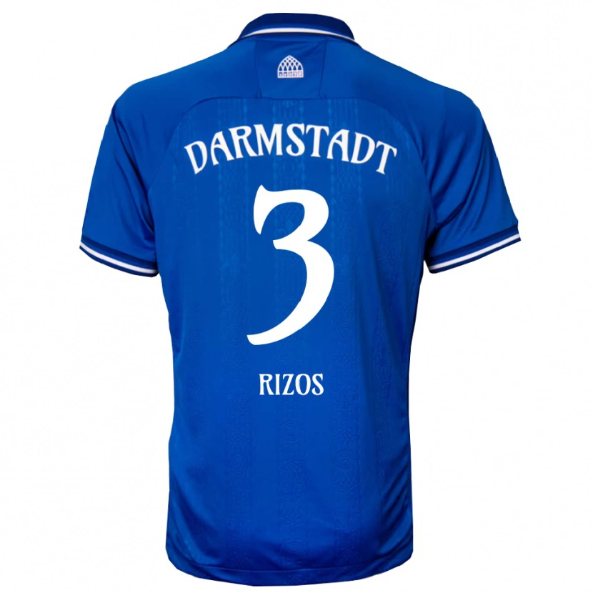 Danxen Homem Camisola A. Rizos #3 Azul Branco Principal 2025/26 Camisa Brasil