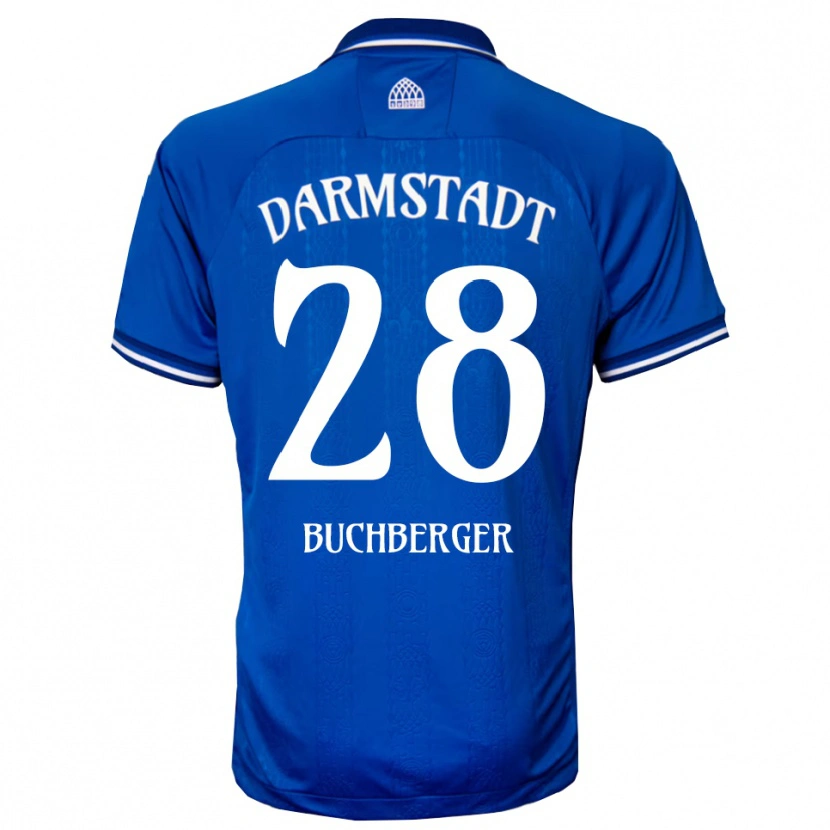 Danxen Homem Camisola Jonas Buchberger #28 Azul Branco Principal 2025/26 Camisa Brasil