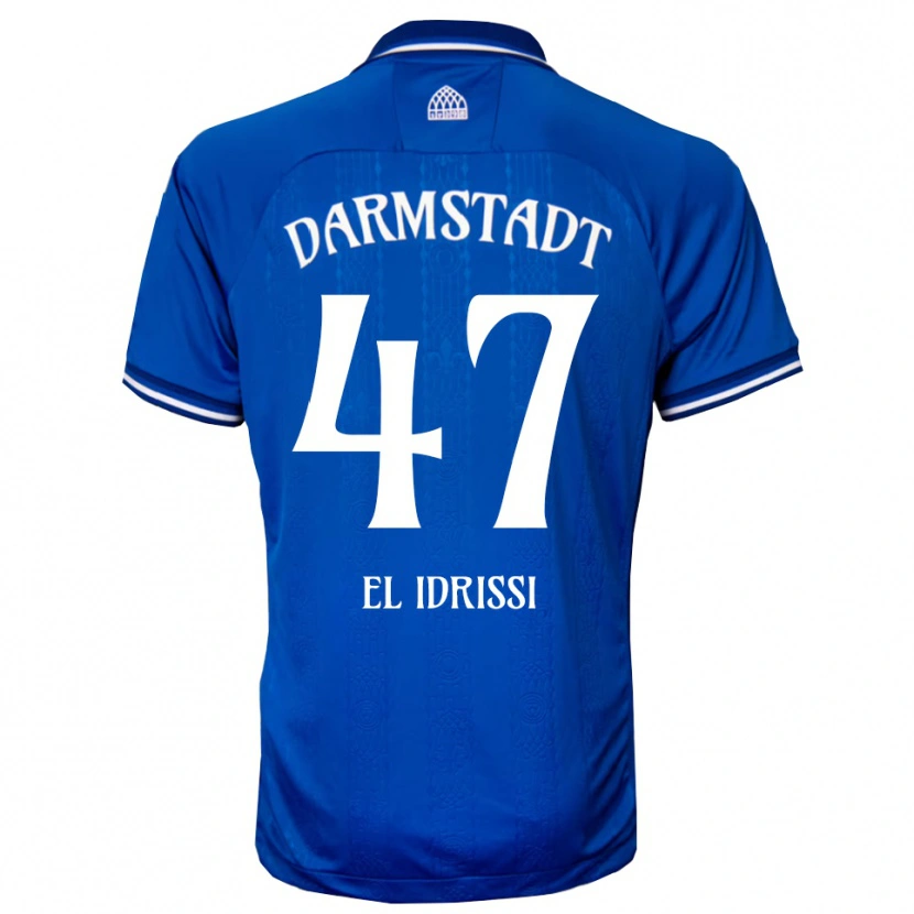 Danxen Homem Camisola Othmane El Idrissi #47 Azul Branco Principal 2025/26 Camisa Brasil