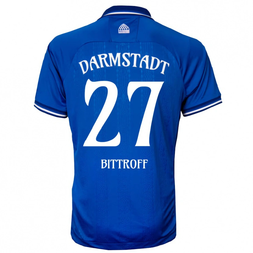 Danxen Homem Camisola Maurice Bittroff #27 Azul Branco Principal 2025/26 Camisa Brasil