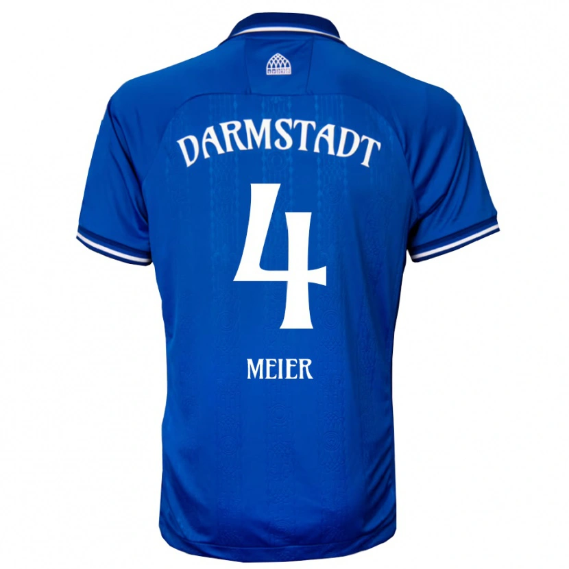Danxen Homem Camisola Mark Meier #4 Azul Branco Principal 2025/26 Camisa Brasil