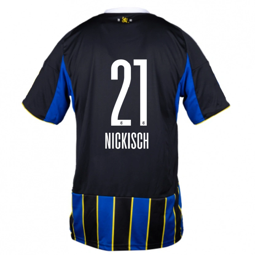 Danxen Homem Camisola Jonas Nickisch #21 Azul Preto Amarelo Principal 2025/26 Camisa Brasil