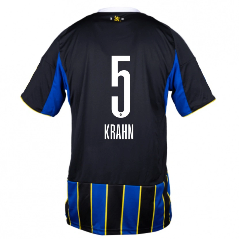Danxen Homem Camisola Elijah Krahn #5 Azul Preto Amarelo Principal 2025/26 Camisa Brasil