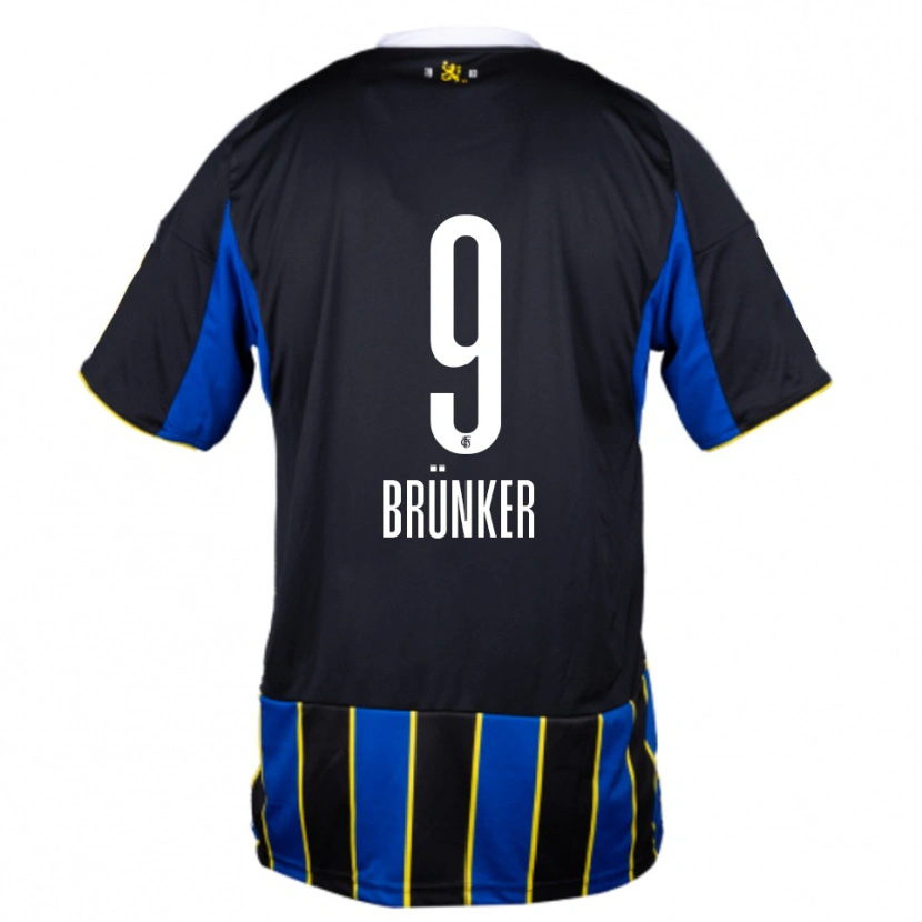 Danxen Homem Camisola Kai Brünker #9 Azul Preto Amarelo Principal 2025/26 Camisa Brasil