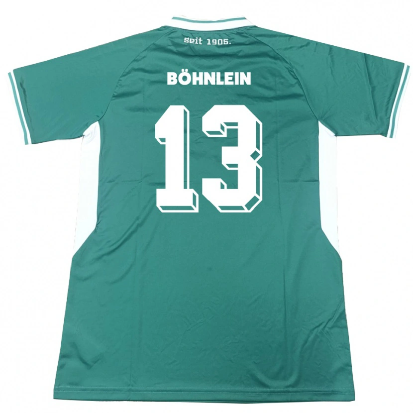 Danxen Homem Camisola Kristian Böhnlein #13 Verde Branco Principal 2025/26 Camisa Brasil