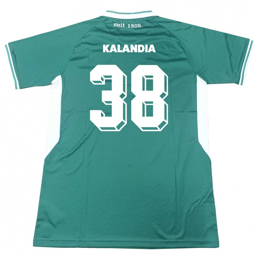 Danxen Homem Camisola Luka Kalandia #38 Verde Branco Principal 2025/26 Camisa Brasil
