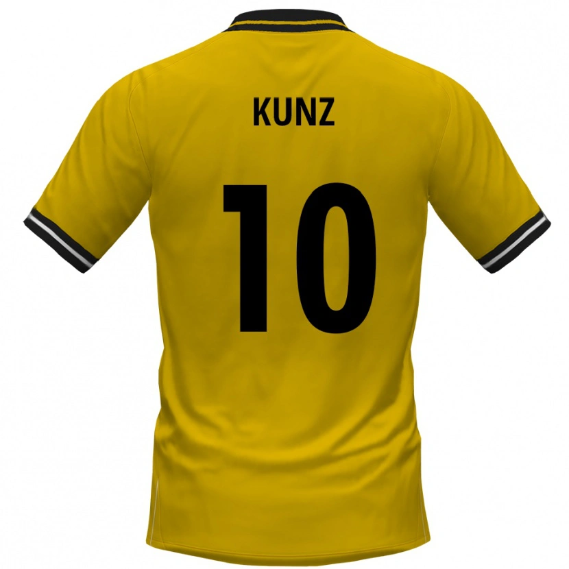 Danxen Homem Camisola Nevio Kunz #10 Amarelo Preto Principal 2025/26 Camisa Brasil