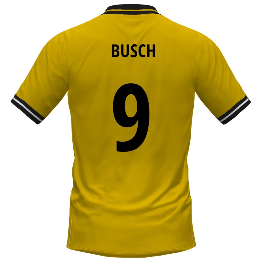 Danxen Homem Camisola Luis Busch #9 Amarelo Preto Principal 2025/26 Camisa Brasil