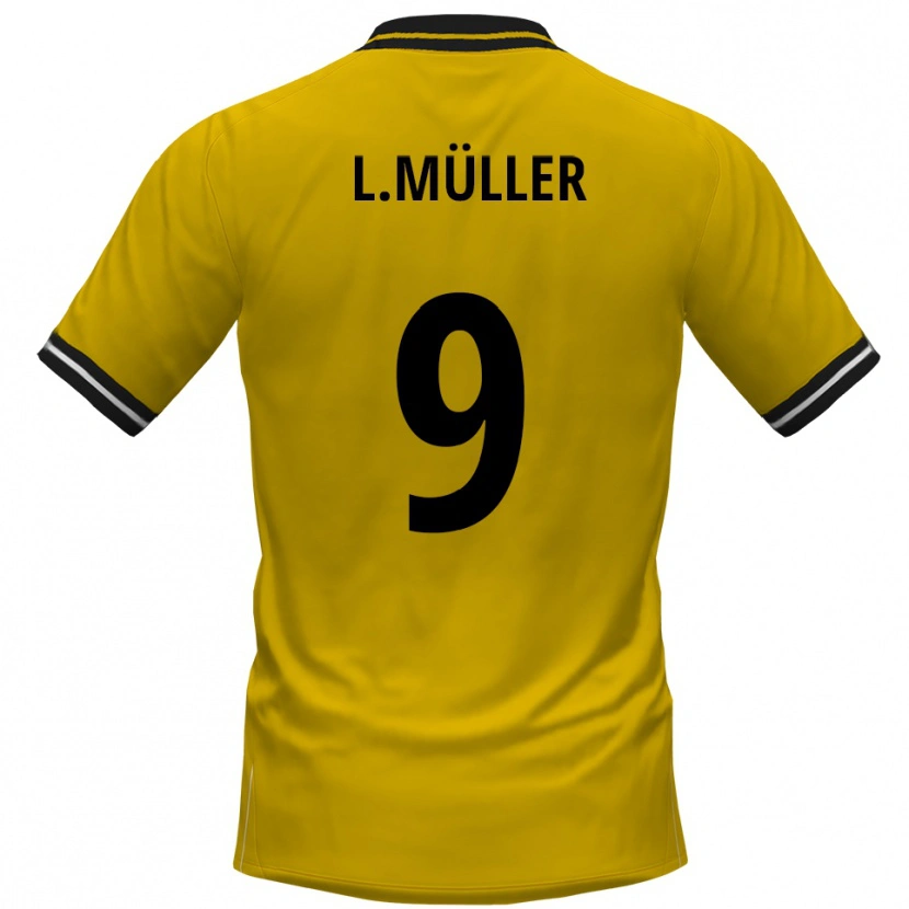 Danxen Homem Camisola Levyn Müller #9 Amarelo Preto Principal 2025/26 Camisa Brasil