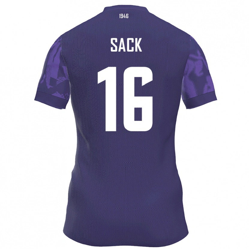 Danxen Homem Camisola William Sack #16 Roxo Branco Principal 2025/26 Camisa Brasil