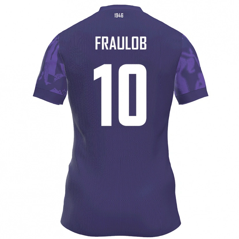 Danxen Homem Camisola Quentin Fraulob #10 Roxo Branco Principal 2025/26 Camisa Brasil