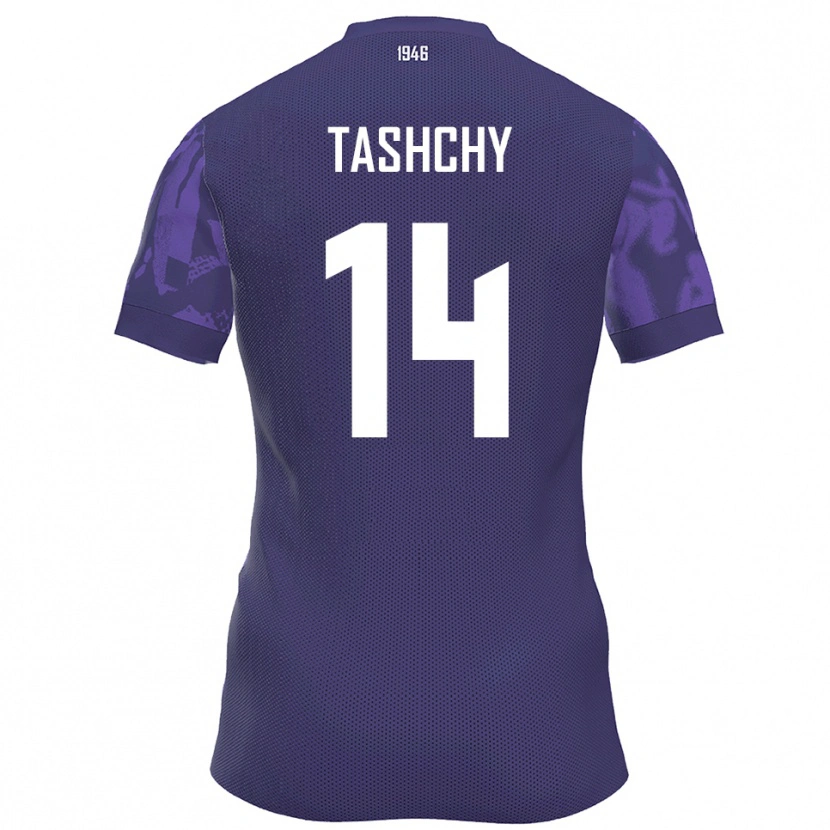 Danxen Homem Camisola Boris Tashchy #14 Roxo Branco Principal 2025/26 Camisa Brasil