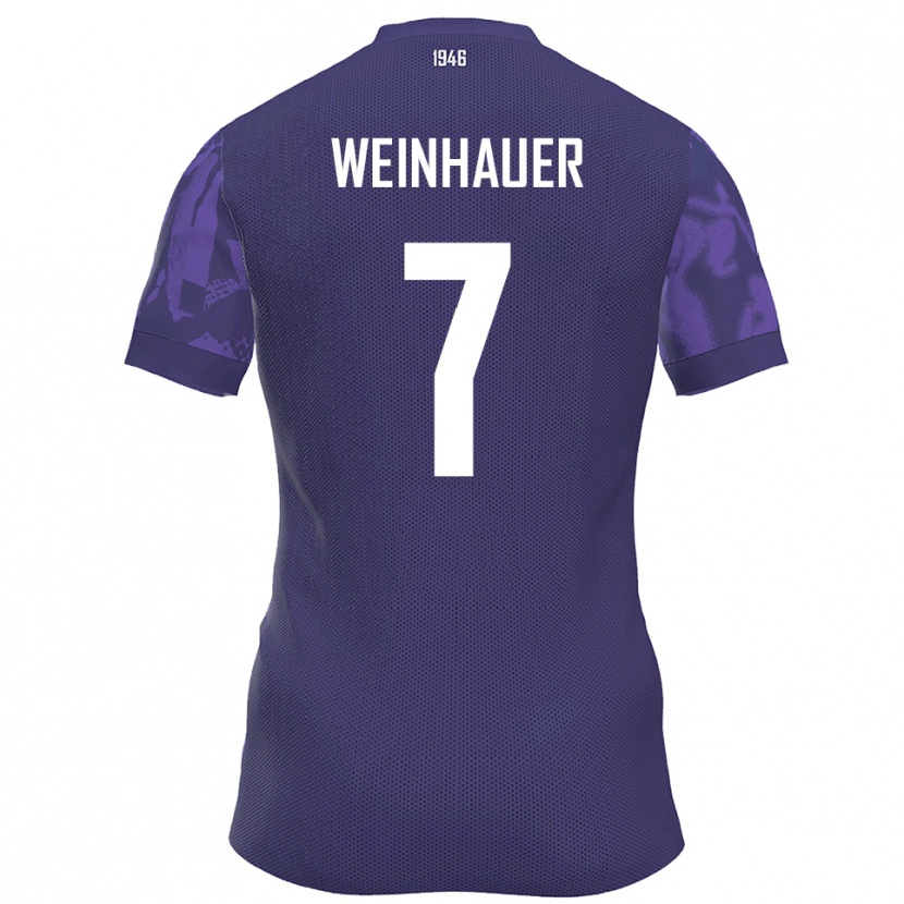 Danxen Homem Camisola Erik Weinhauer #7 Roxo Branco Principal 2025/26 Camisa Brasil
