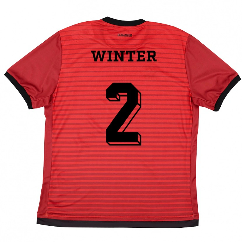 Danxen Homem Camisola Mara Winter #2 Vermelho Preto Principal 2025/26 Camisa Brasil