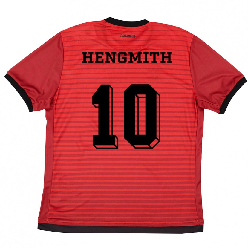 Danxen Homem Camisola Timo Hengmith #10 Vermelho Preto Principal 2025/26 Camisa Brasil