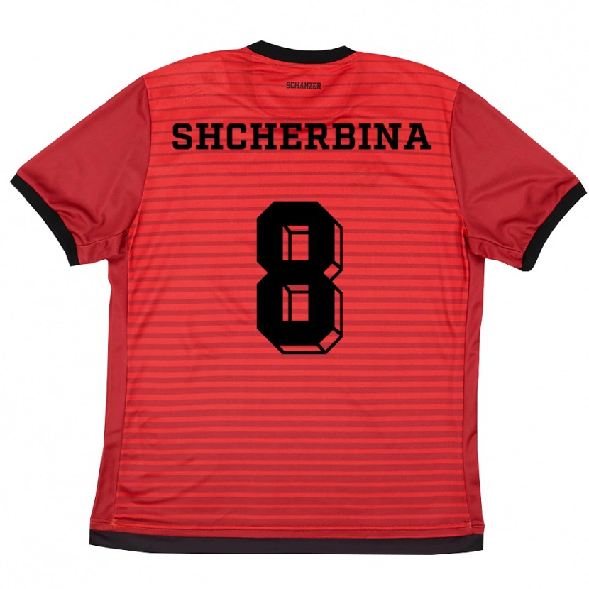 Danxen Homem Camisola Ivan Shcherbina #8 Vermelho Preto Principal 2025/26 Camisa Brasil