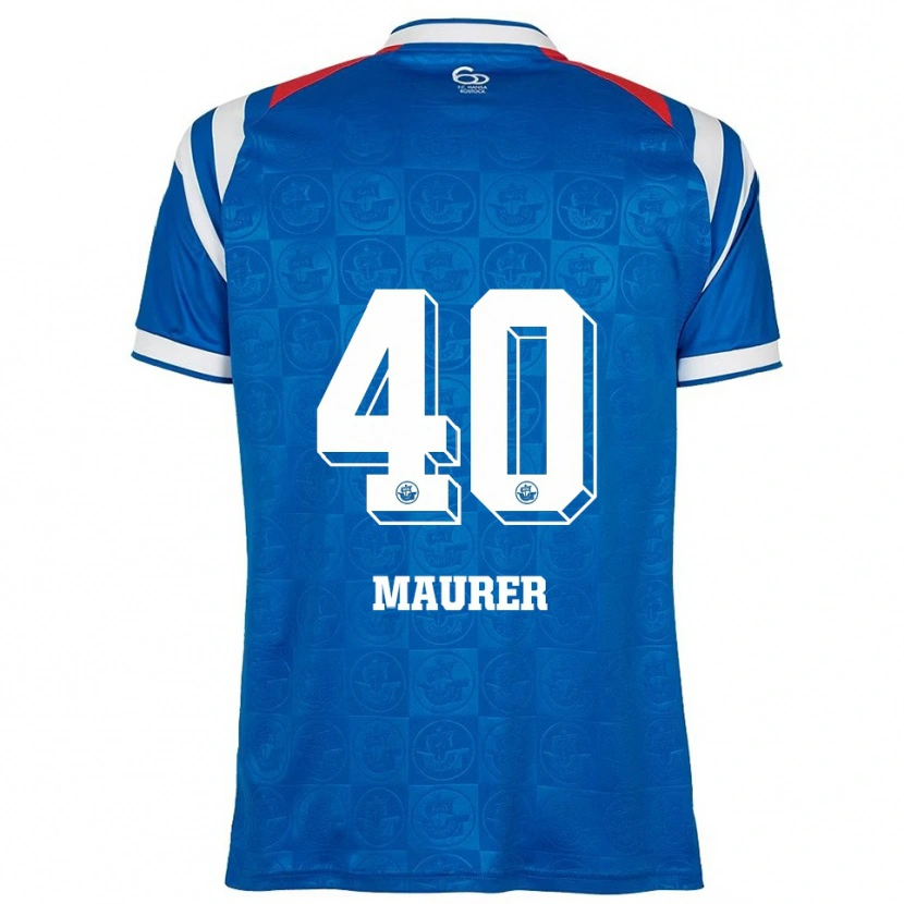 Danxen Homem Camisola Erik Maurer #40 Azul Branco Vermelho Principal 2025/26 Camisa Brasil