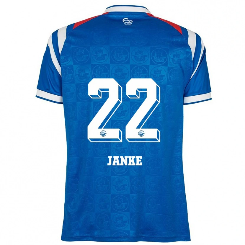 Danxen Homem Camisola Kim Janke #22 Azul Branco Vermelho Principal 2025/26 Camisa Brasil