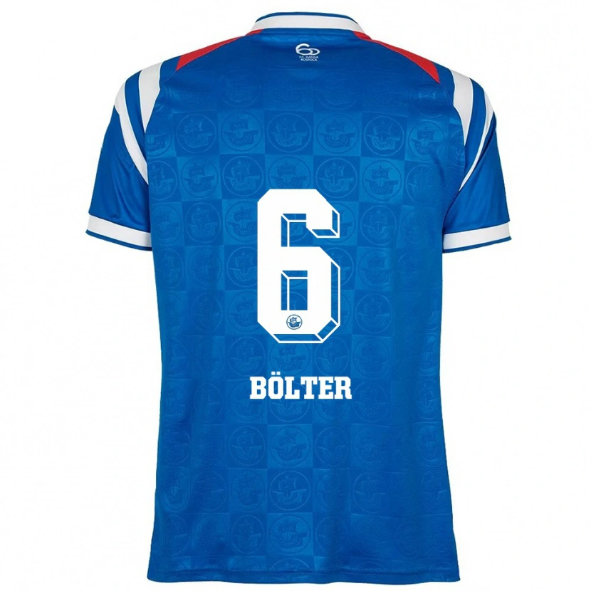 Danxen Homem Camisola Marc Bölter #6 Azul Branco Vermelho Principal 2025/26 Camisa Brasil
