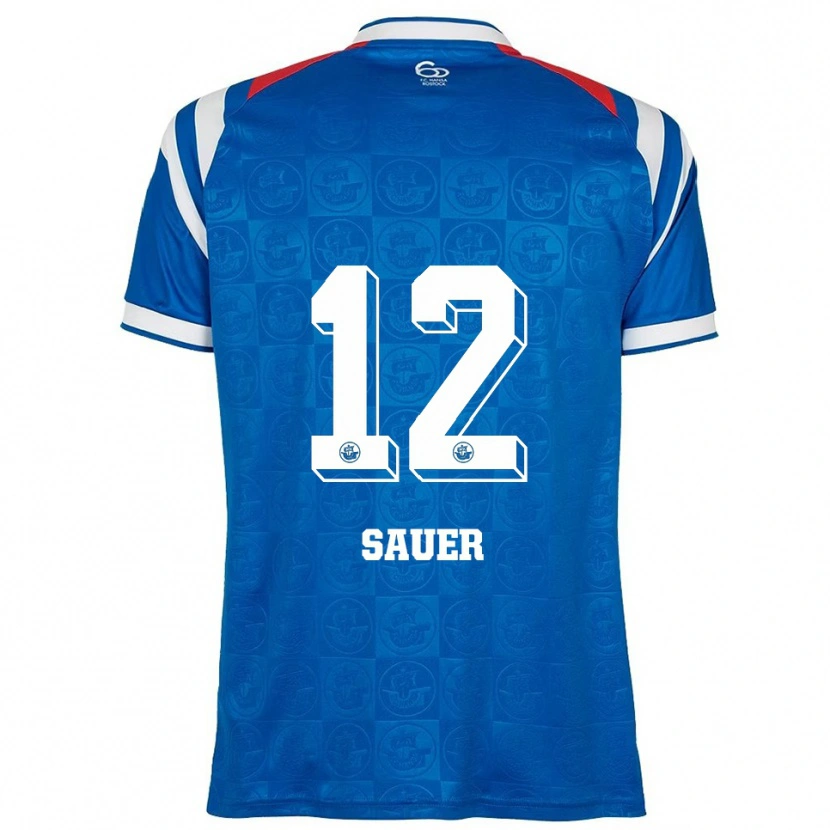 Danxen Homem Camisola John-Lukas Sauer #12 Azul Branco Vermelho Principal 2025/26 Camisa Brasil