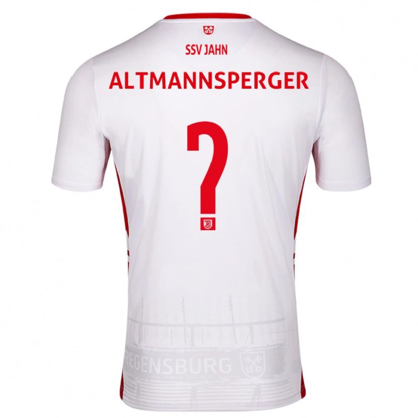 Danxen Homem Camisola Felix Altmannsperger #0 Branco Vermelho Principal 2025/26 Camisa Brasil