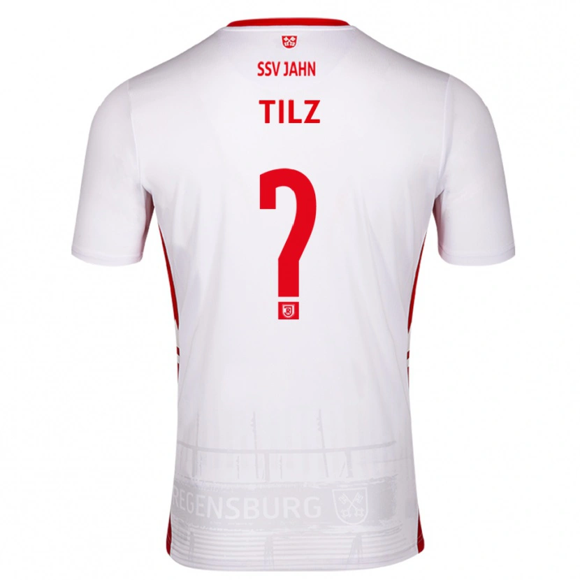 Danxen Homem Camisola Julius Tilz #0 Branco Vermelho Principal 2025/26 Camisa Brasil