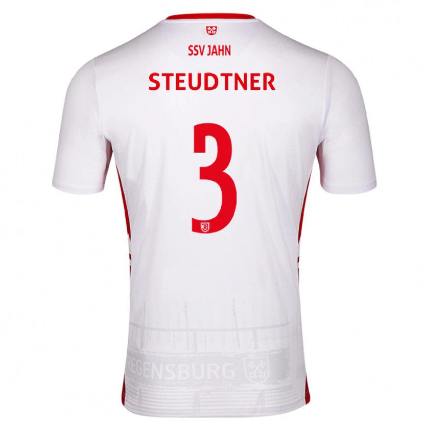 Danxen Homem Camisola Raphael Steudtner #3 Branco Vermelho Principal 2025/26 Camisa Brasil
