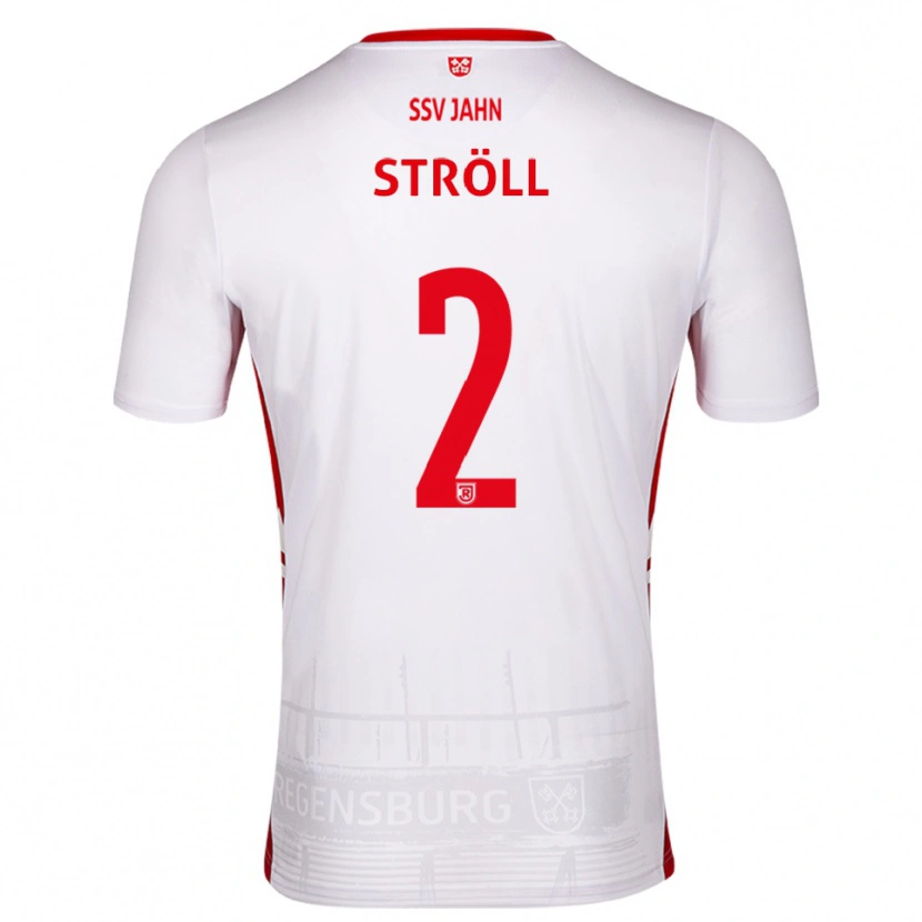 Danxen Homem Camisola Maurice Ströll #2 Branco Vermelho Principal 2025/26 Camisa Brasil