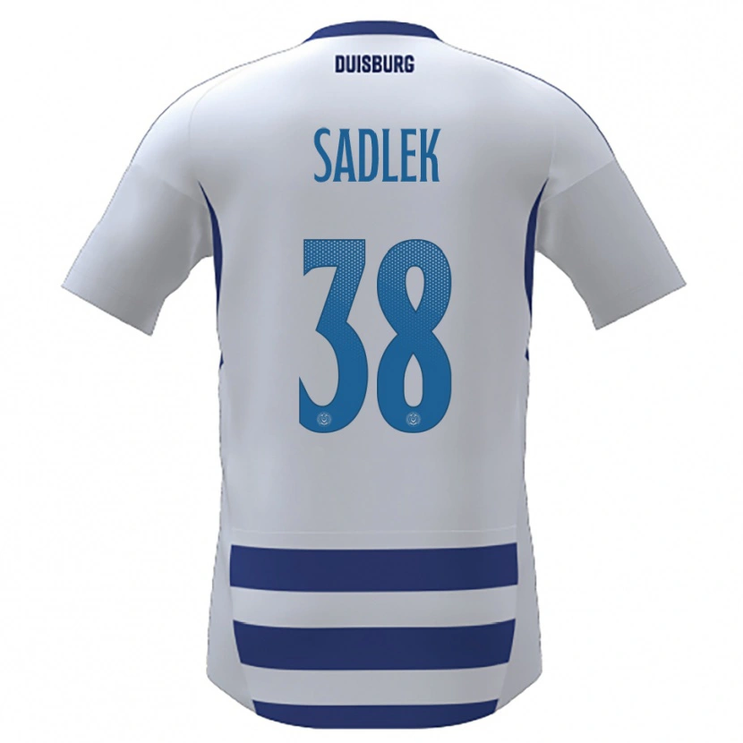 Danxen Homem Camisola Gabriel Sadlek #38 Branco Azul Principal 2025/26 Camisa Brasil