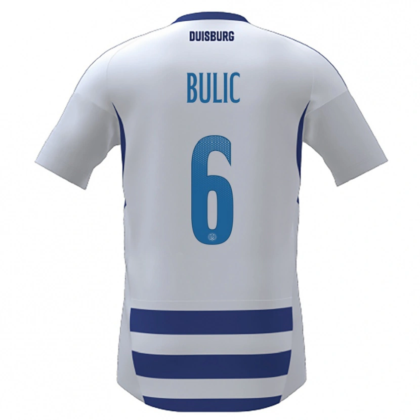 Danxen Homem Camisola Rasim Bulic #6 Branco Azul Principal 2025/26 Camisa Brasil