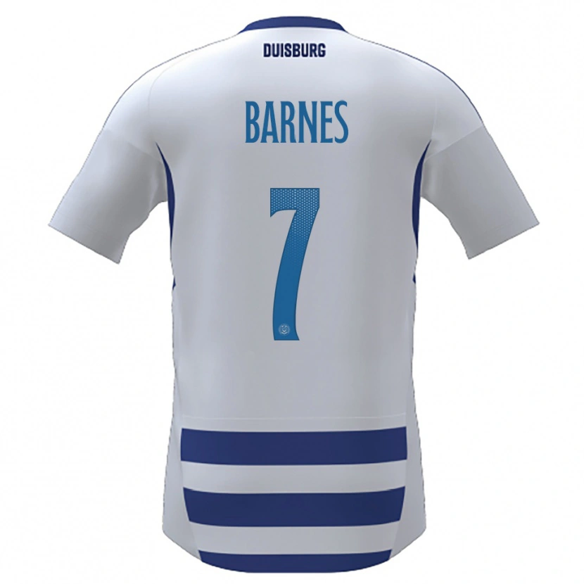 Danxen Homem Camisola Sejoba Barnes #7 Branco Azul Principal 2025/26 Camisa Brasil
