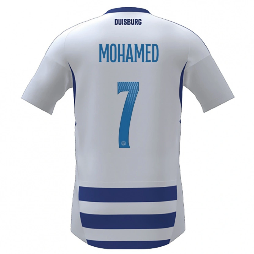 Danxen Homem Camisola Diyar Mohamed #7 Branco Azul Principal 2025/26 Camisa Brasil