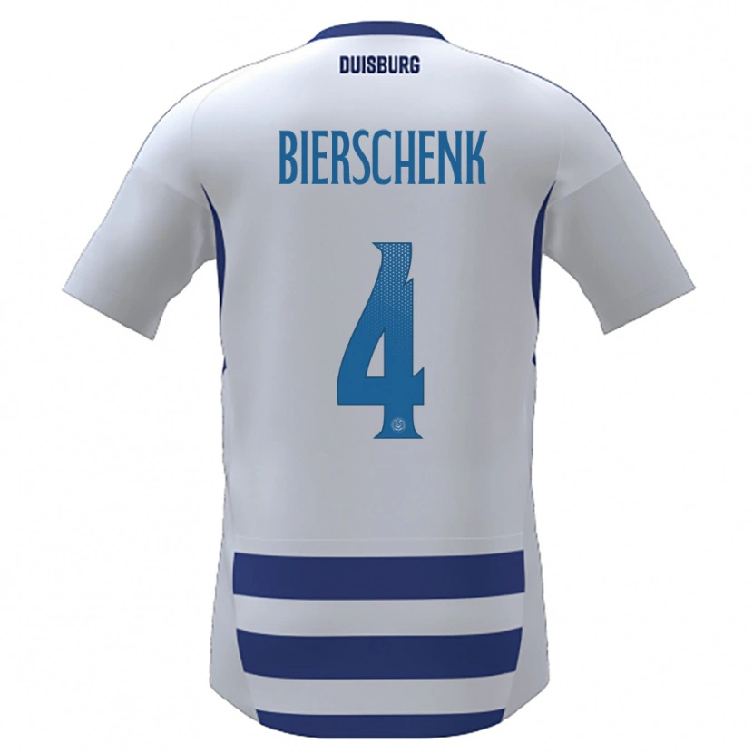 Danxen Homem Camisola Julian Bierschenk #4 Branco Azul Principal 2025/26 Camisa Brasil
