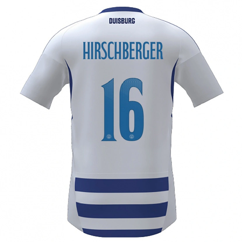 Danxen Homem Camisola Isabell Hirschberger #16 Branco Azul Principal 2025/26 Camisa Brasil