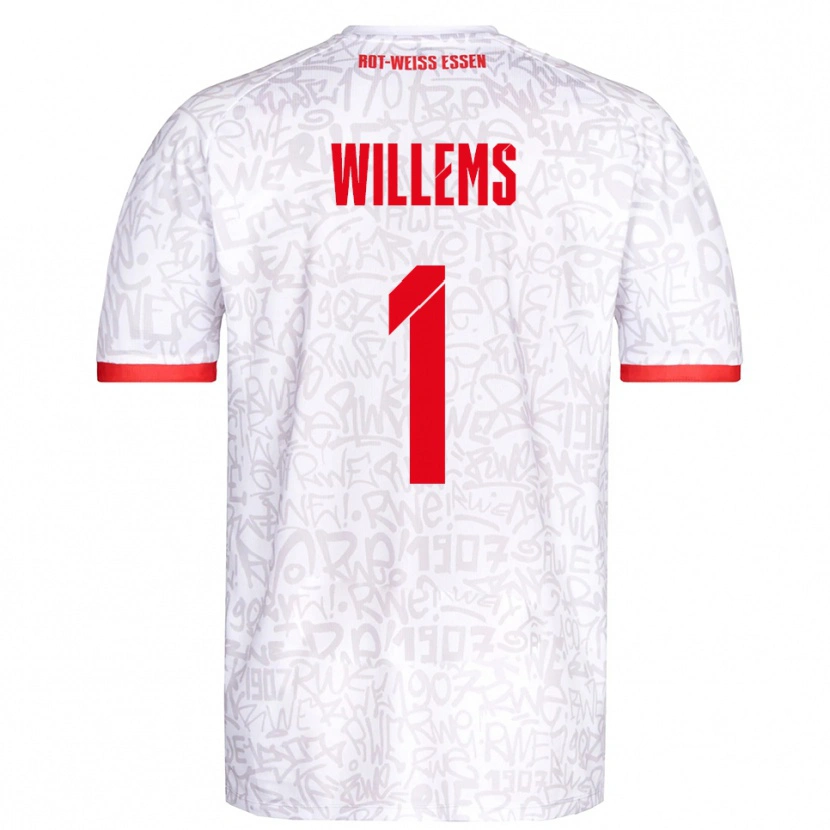 Danxen Homem Camisola Leon Willems #1 Branco Vermelho Principal 2025/26 Camisa Brasil