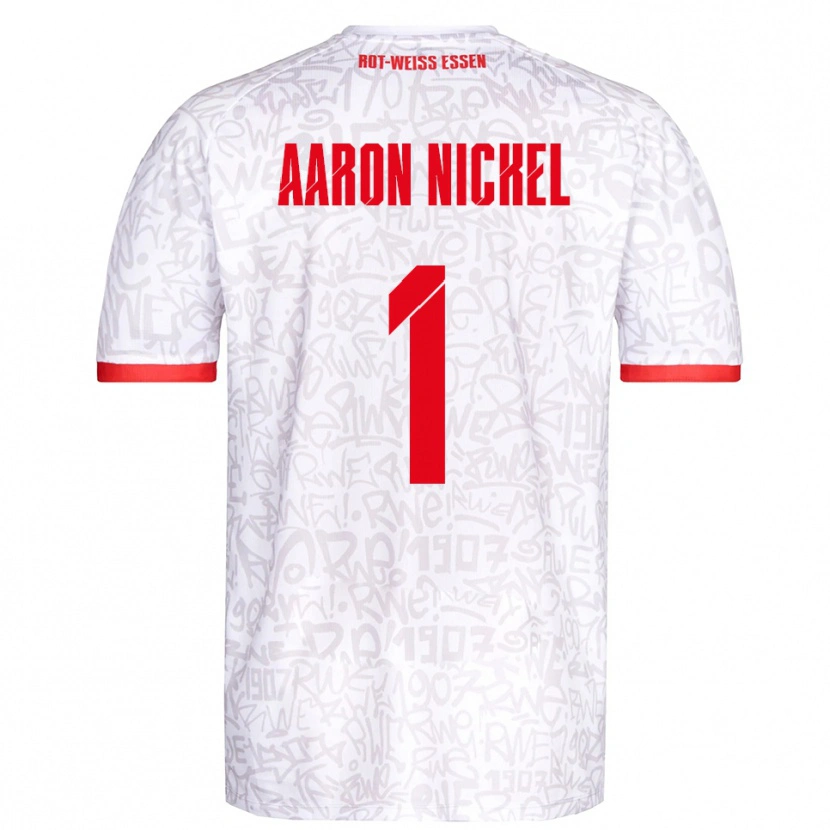 Danxen Homem Camisola Arvit Aaron Nickel #1 Branco Vermelho Principal 2025/26 Camisa Brasil